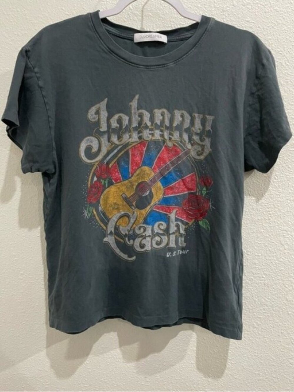 Daydreamer Johnny Ca$h Graphic Tee Boho Western Vintage Cotton